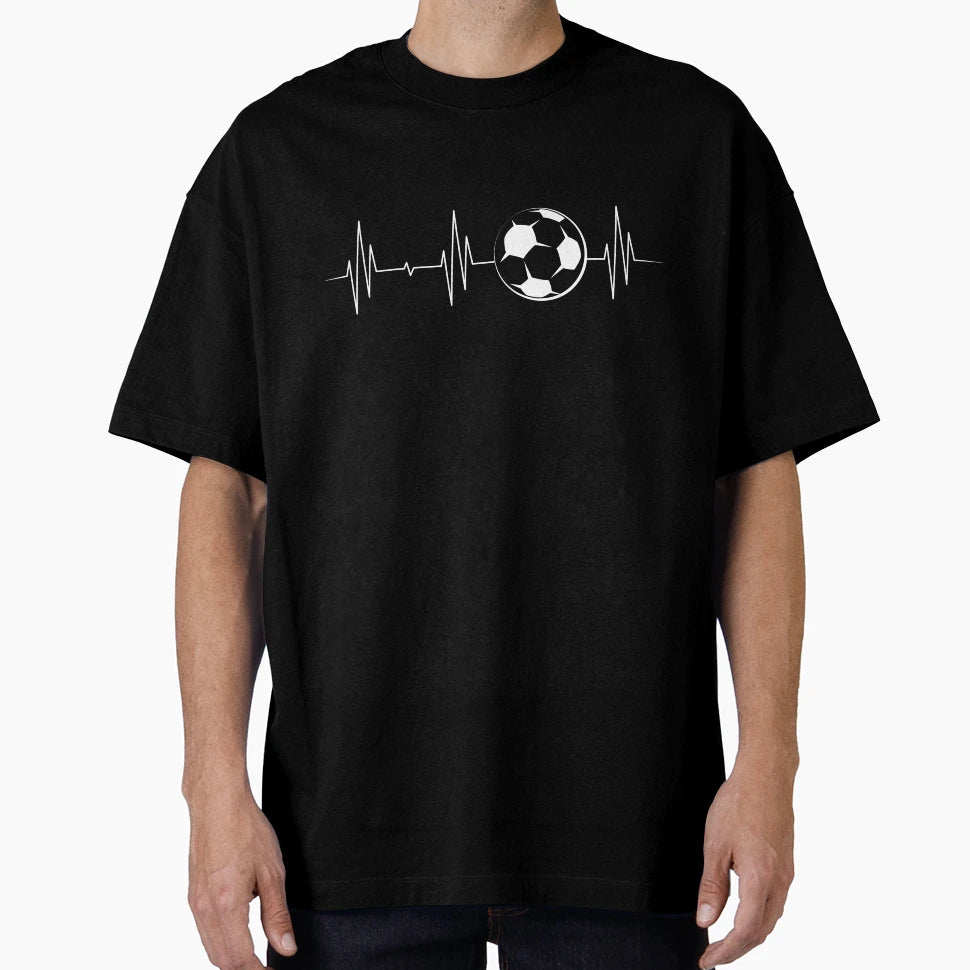 Pulse Heartbeat Symbol Football Club T-Shirt - Fun Novelty Design Unisex - T-Shirt, Sweatshirt, Hoodie