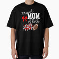Proud Mom Both Cheer And Football T-Shirt - Unique Graphic Unisex - T-Shirt, Sweatshirt, Hoodie