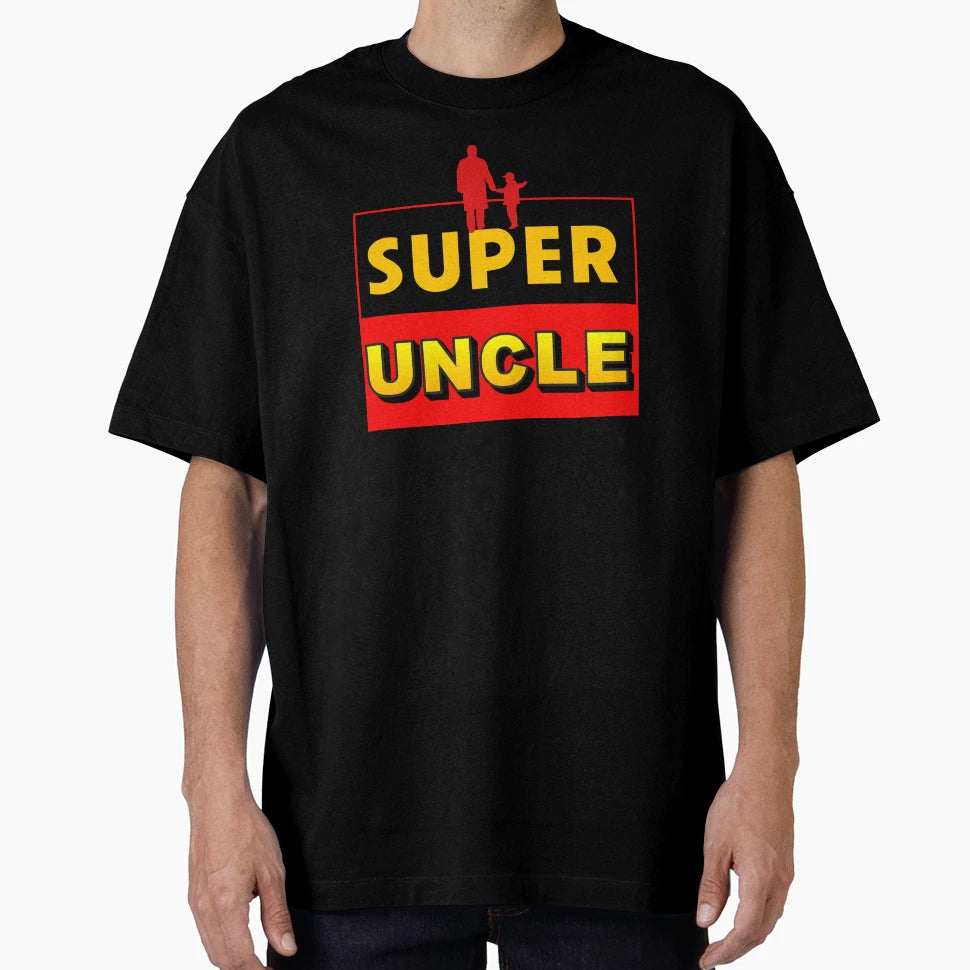Super Uncle Super Hero T-Shirt - Casual Everyday Wear for Adults - T-Shirt, Sweatshirt, Hoodie