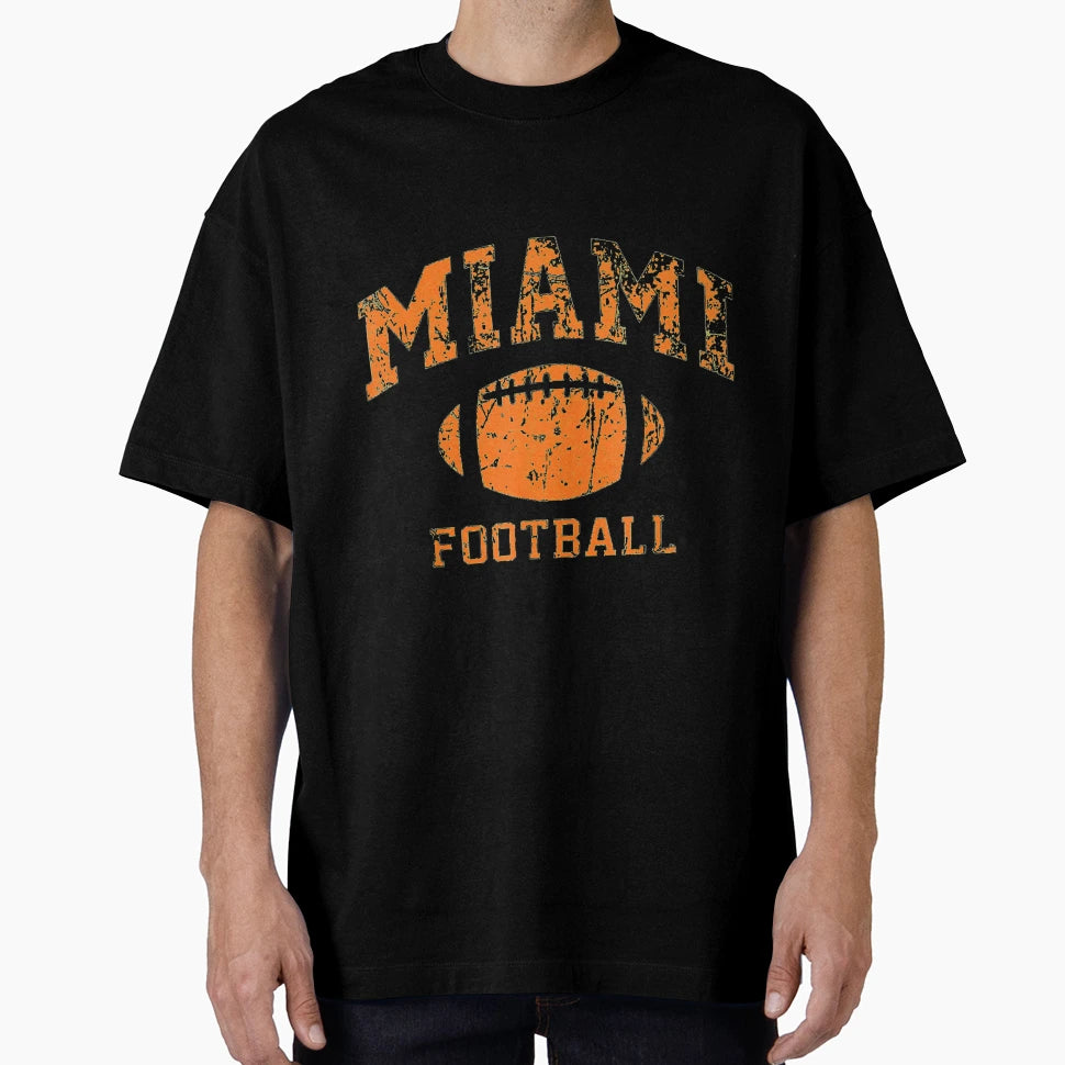 Miami Football T-Shirt - Graphic Print for Adults - T-Shirt, Sweatshirt, Hoodie