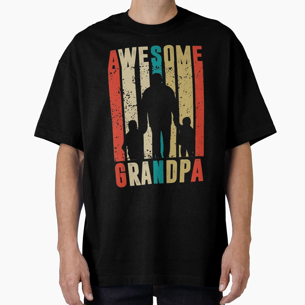 Awesome Grandpa T-Shirt - Minimalist Print Men Women - T-Shirt, Sweatshirt, Hoodie