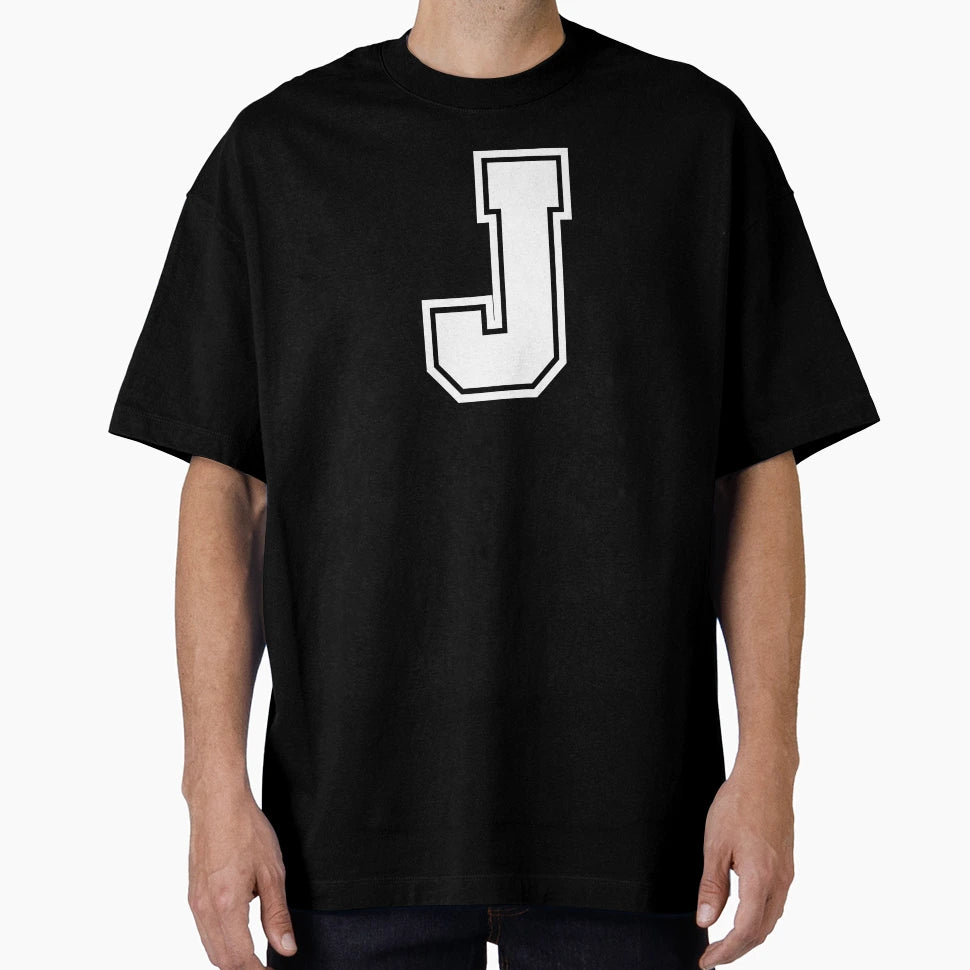 J Letter T-Shirt - Casual Everyday Wear Unisex - T-Shirt, Sweatshirt, Hoodie