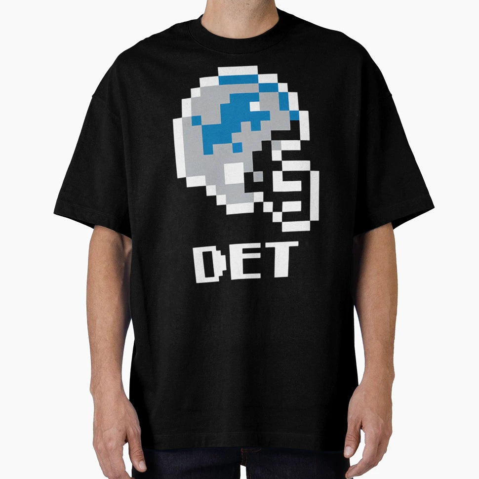 Detroit Lions Tecmo Super Bowl Football T-Shirt - Novelty Apparel Unisex - T-Shirt, Sweatshirt, Hoodie