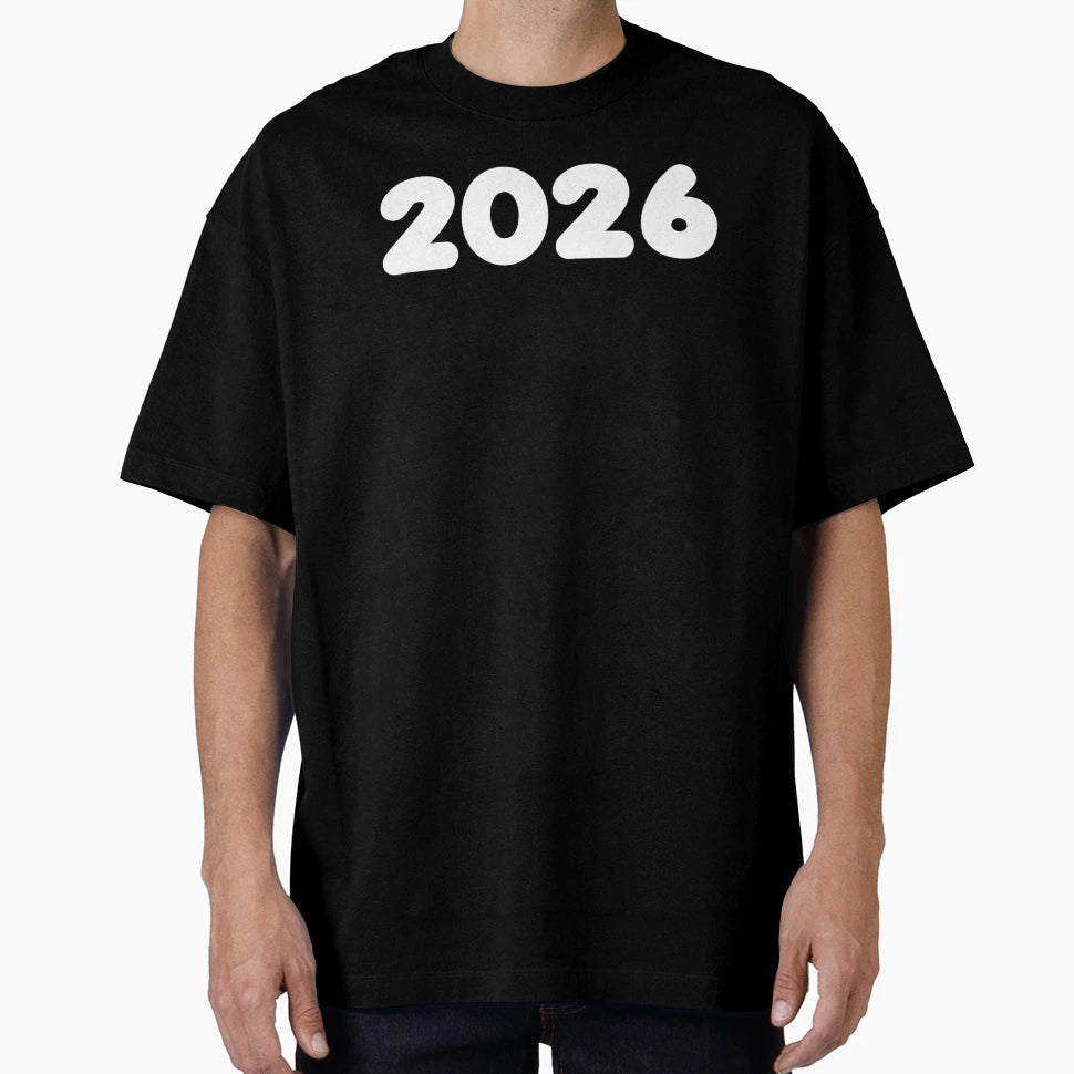 2026 Bold Outline T-Shirt - Graphic Print for Adults - T-Shirt, Sweatshirt, Hoodie