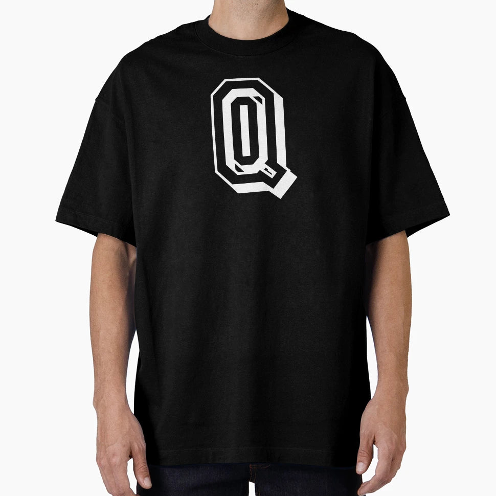 Q Letter College Font University Uni T-Shirt - Minimalist Print Men Women - T-Shirt, Sweatshirt, Hoodie