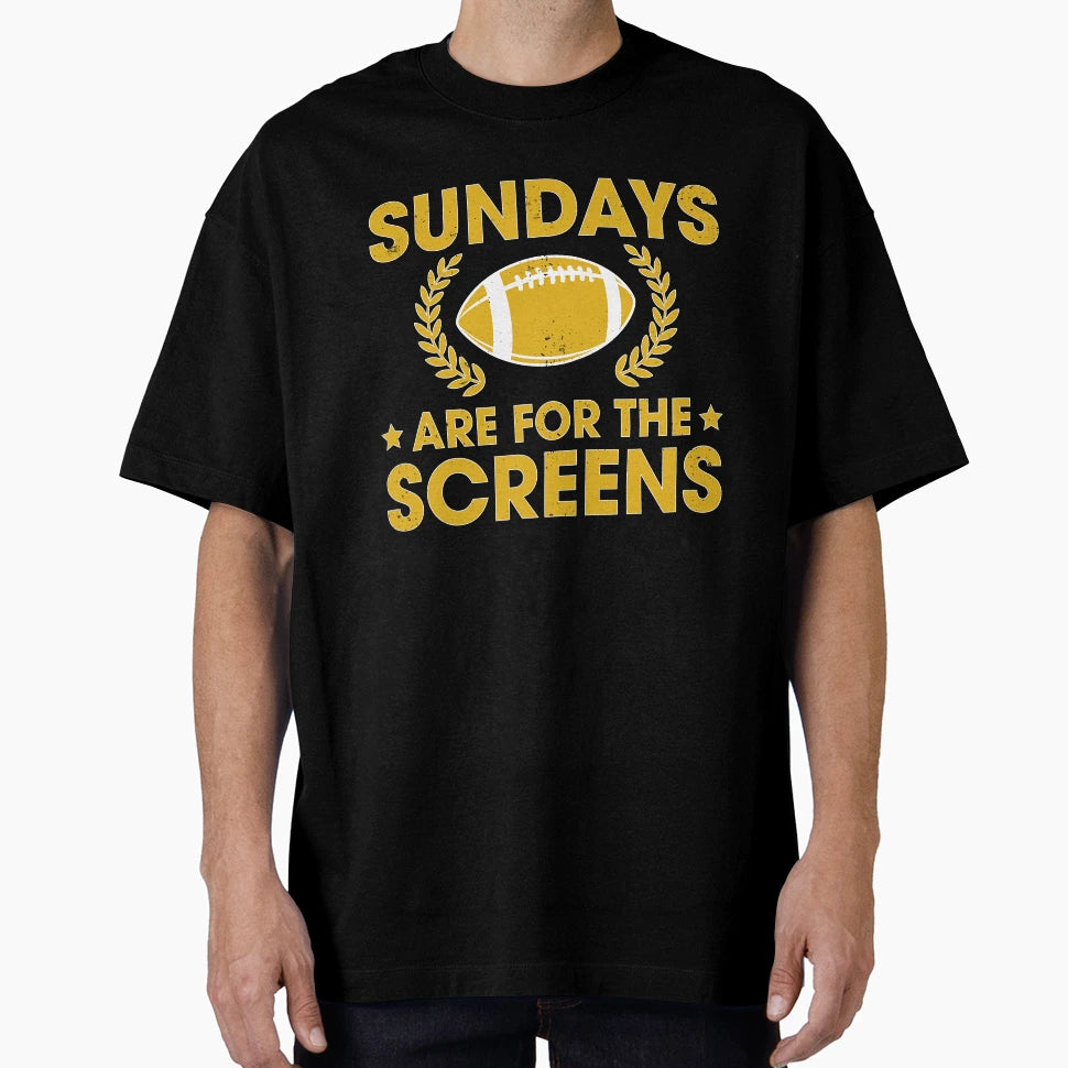 Funny Sundays Are Screens Fantasy T-Shirt - Casual Everyday Wear Unisex - T-Shirt, Sweatshirt, Hoodie