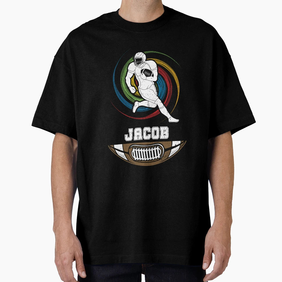 Jacob Birthday Football Ball T-Shirt - Novelty Apparel Men Women - T-Shirt, Sweatshirt, Hoodie