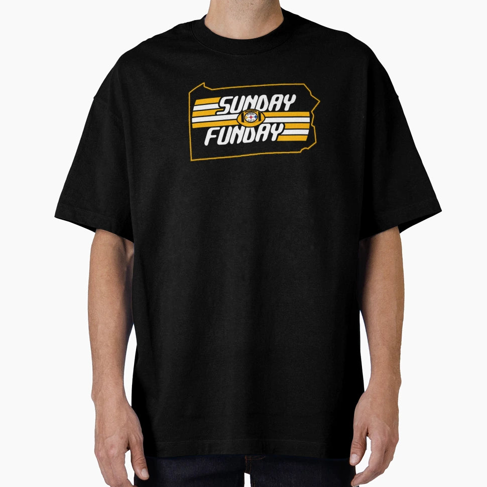 Pittsburgh Pro Football Sunday Fun Fan T-Shirt - Minimalist Print Men Women - T-Shirt, Sweatshirt, Hoodie