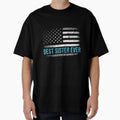 Best Sister Ever Us American Flag T-Shirt - Trendy Graphic for Adults - T-Shirt, Sweatshirt, Hoodie