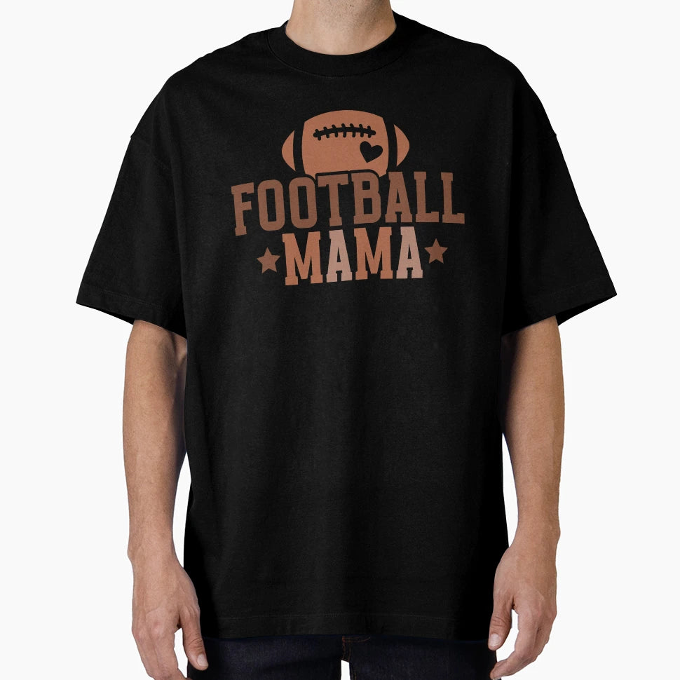 Football Mama Varsity Touchdown T-Shirt - Minimalist Print for Adults - T-Shirt, Sweatshirt, Hoodie