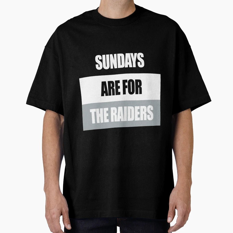 Sundays Are Raiders T-Shirt - Minimalist Print Unisex - T-Shirt, Sweatshirt, Hoodie