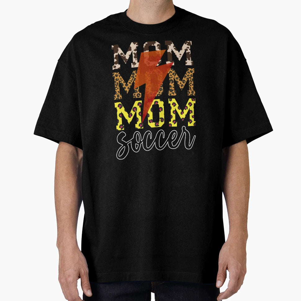 Soccer Mom Leopard Heart Soccer Mom T-Shirt - Unique Graphic for Adults - T-Shirt, Sweatshirt, Hoodie