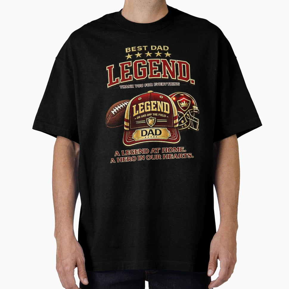 Dad Legend Red Baseball Cap T-Shirt - Fun Novelty Design Unisex - T-Shirt, Sweatshirt, Hoodie