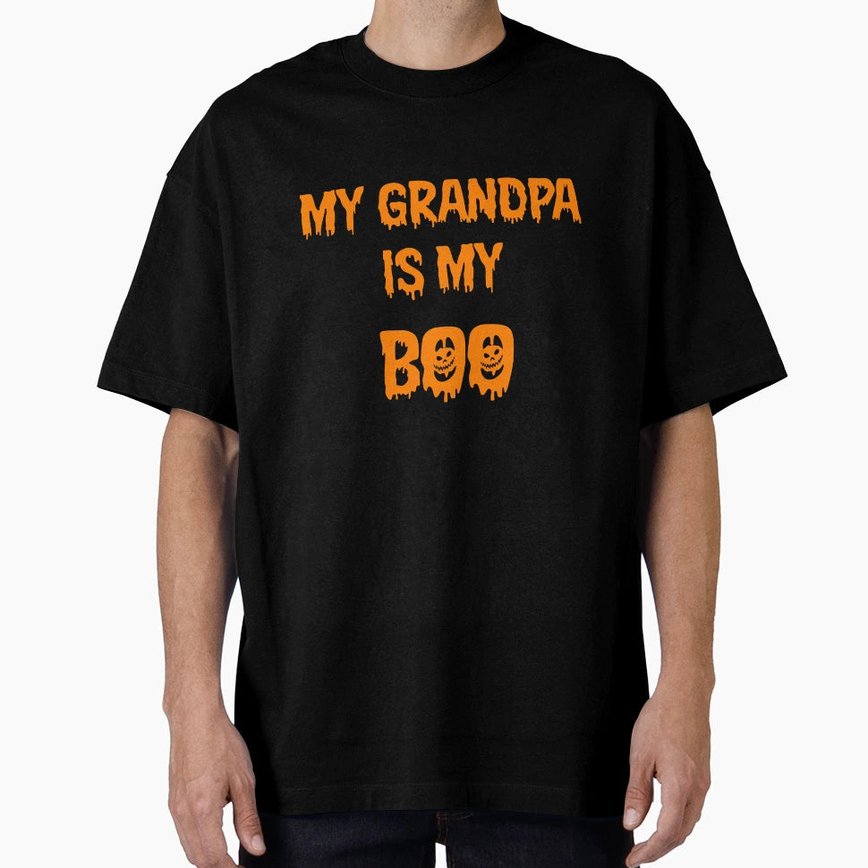 My Grandpa Is My Boo Halloween T-Shirt - Novelty Apparel Men Women - T-Shirt, Sweatshirt, Hoodie