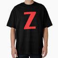 Big Red Alphabet Letter Z T-Shirt - Aesthetic Graphic Men Women - T-Shirt, Sweatshirt, Hoodie
