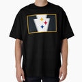 Pittsburgh Football Keystone Flag T-Shirt - Custom Art Print Men Women - T-Shirt, Sweatshirt, Hoodie