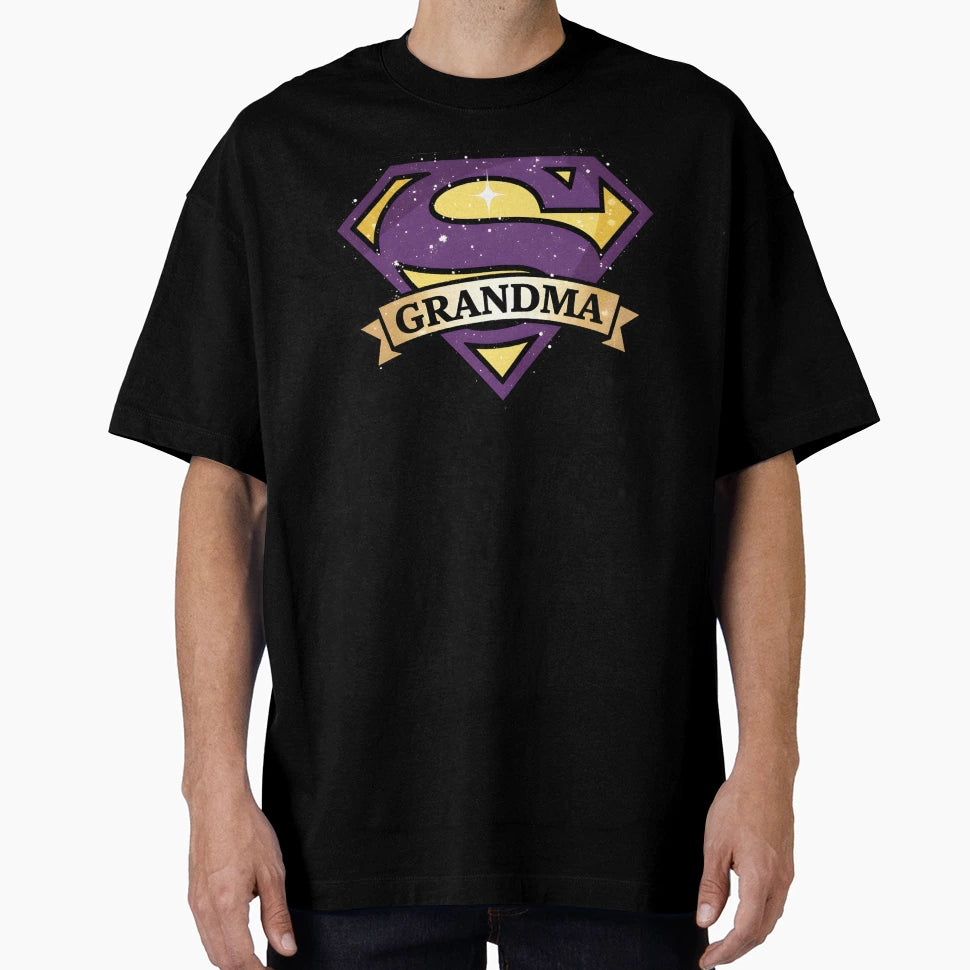 Grandma Hero Super Grandma Badge T-Shirt - Unique Graphic Men Women - T-Shirt, Sweatshirt, Hoodie