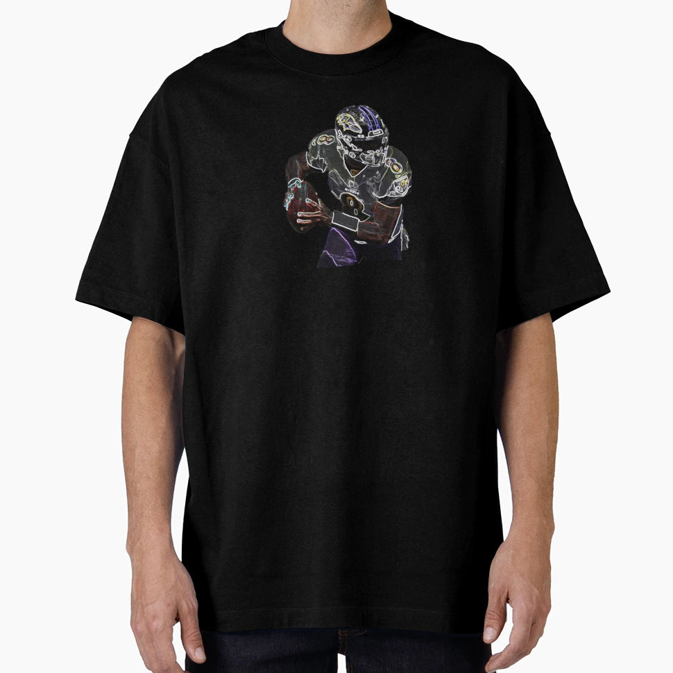Lamar Jackons Raven Fan Art T-Shirt - Unique Graphic Unisex - T-Shirt, Sweatshirt, Hoodie