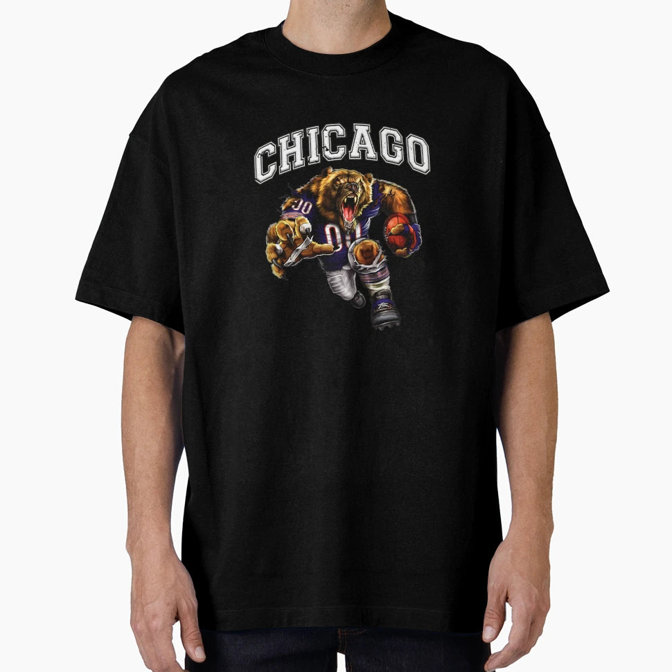 Chicago Football T-Shirt - Aesthetic Graphic Men Women - T-Shirt, Sweatshirt, Hoodie