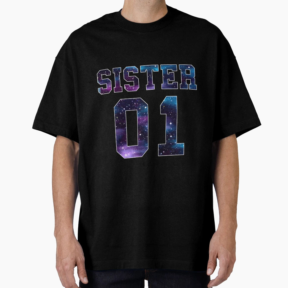 Sister 01 Sister Girlfriend T-Shirt - Graphic Print Unisex - T-Shirt, Sweatshirt, Hoodie