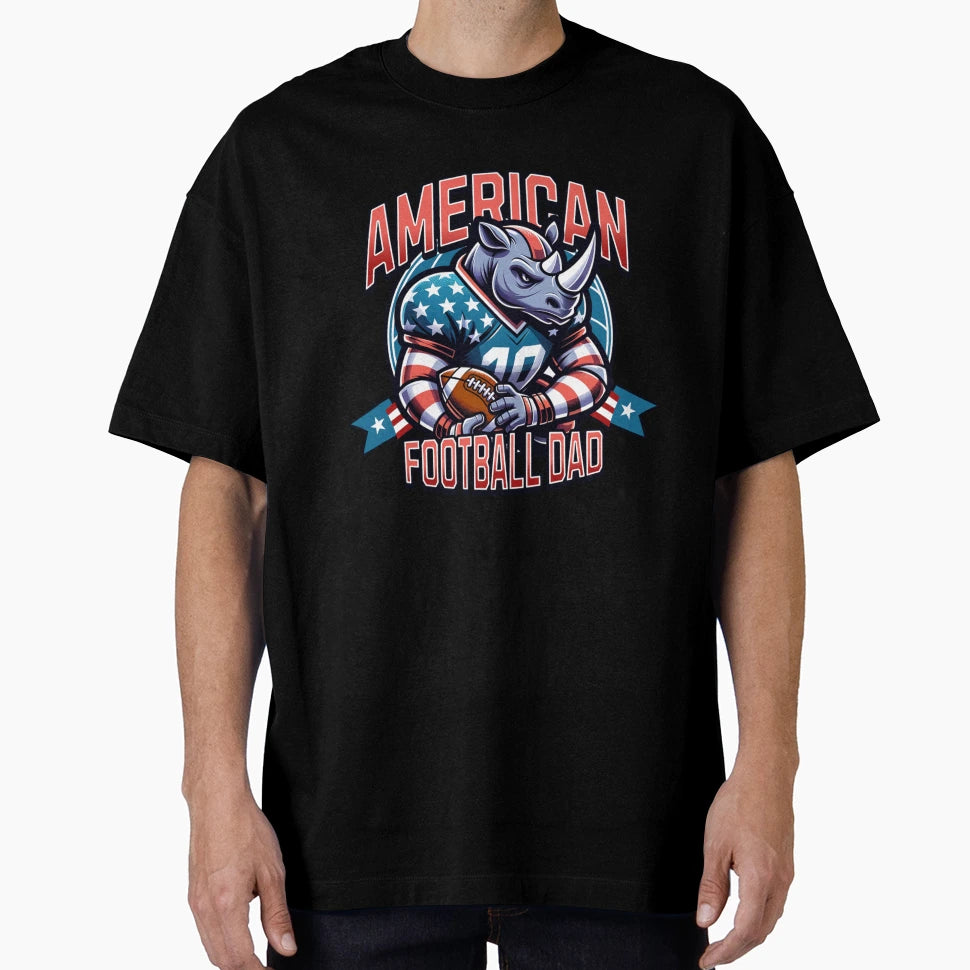 American Football Dad T-Shirt - Aesthetic Graphic for Adults - T-Shirt, Sweatshirt, Hoodie