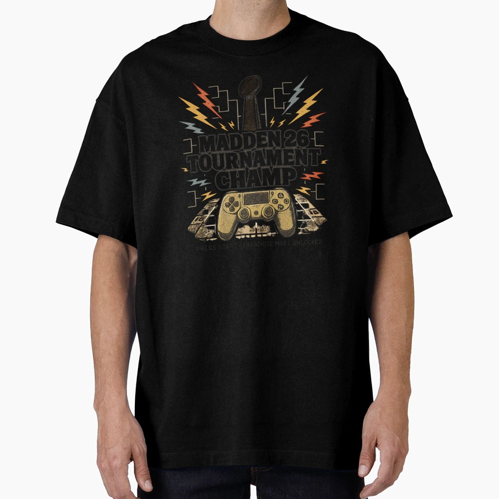 Madden 26 Tournament Champ Gamer T-Shirt - Custom Art Print Unisex - T-Shirt, Sweatshirt, Hoodie