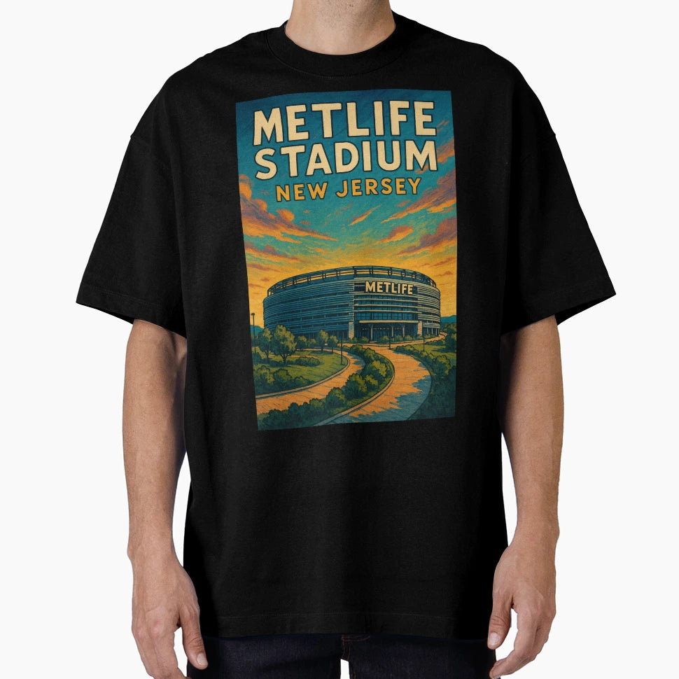 Metlife Stadium Approach Trail New T-Shirt - Fun Novelty Design for Adults - T-Shirt, Sweatshirt, Hoodie