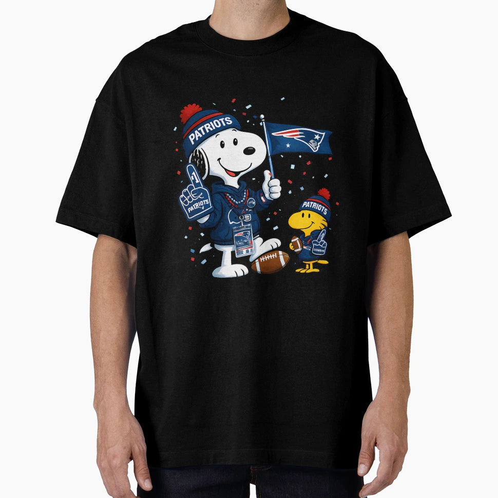 Supporter New England Patriots Snoopy T-Shirt - Streetwear Style Men Women - T-Shirt, Sweatshirt, Hoodie
