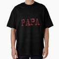 Papa Plaid Bold Fathers Day Gift T-Shirt - Unique Graphic Men Women - T-Shirt, Sweatshirt, Hoodie