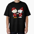 Charlie Brown And Snoopy Nfl Atlanta T-Shirt - Trendy Graphic for Adults - T-Shirt, Sweatshirt, Hoodie