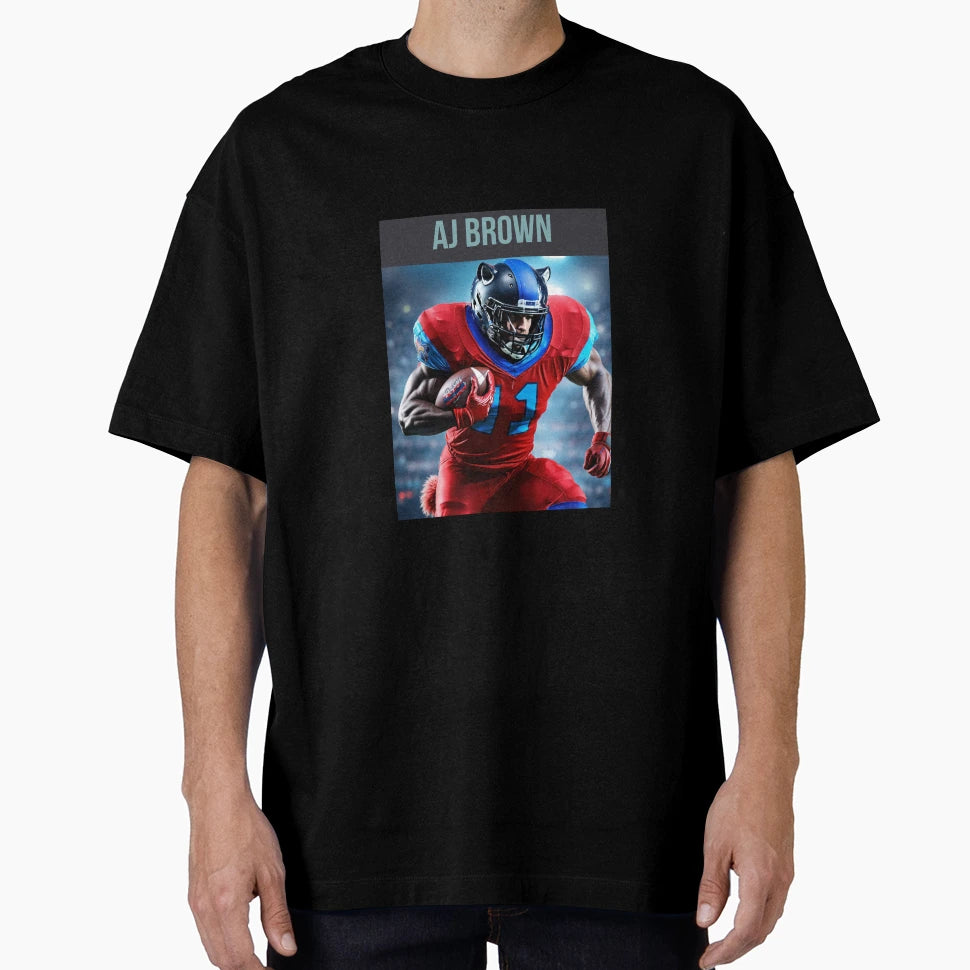 Nfl Aj Brown T-Shirt - Minimalist Print Unisex - T-Shirt, Sweatshirt, Hoodie