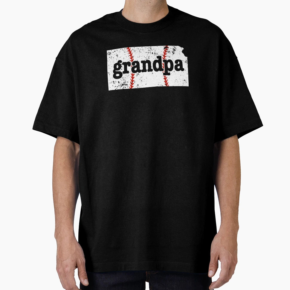 Kansas Baseball Grandpa Softball Grandpa T-Shirt - Trendy Graphic Men Women - T-Shirt, Sweatshirt, Hoodie