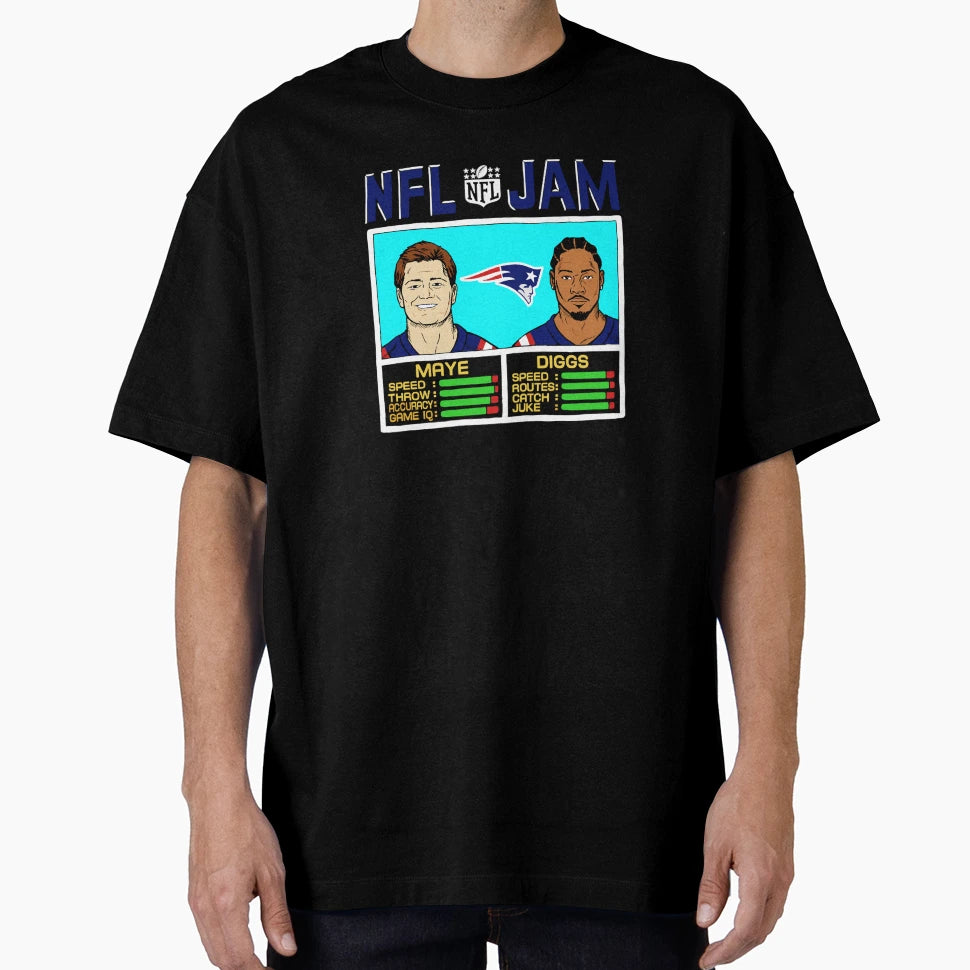 New England Patriots Drake Maye SD T-Shirt - Custom Art Print Men Women - T-Shirt, Sweatshirt, Hoodie