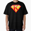 Superhero Symbol Letter K Logo T-Shirt - Graphic Print for Adults - T-Shirt, Sweatshirt, Hoodie