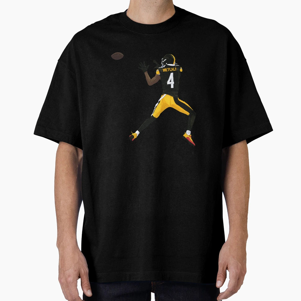 Dk Metcalf Leaping Catch T-Shirt - Fun Novelty Design Men Women - T-Shirt, Sweatshirt, Hoodie