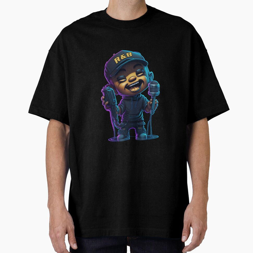 R&B Singer v2 by Artoolie - Adult & Kids T-Shirts, Sweatshirts & Hoodies apparel design preview 1