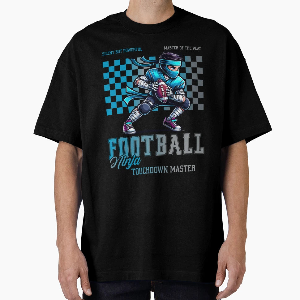 Football Ninja American Football Fan T-Shirt - Graphic Print Men Women - T-Shirt, Sweatshirt, Hoodie