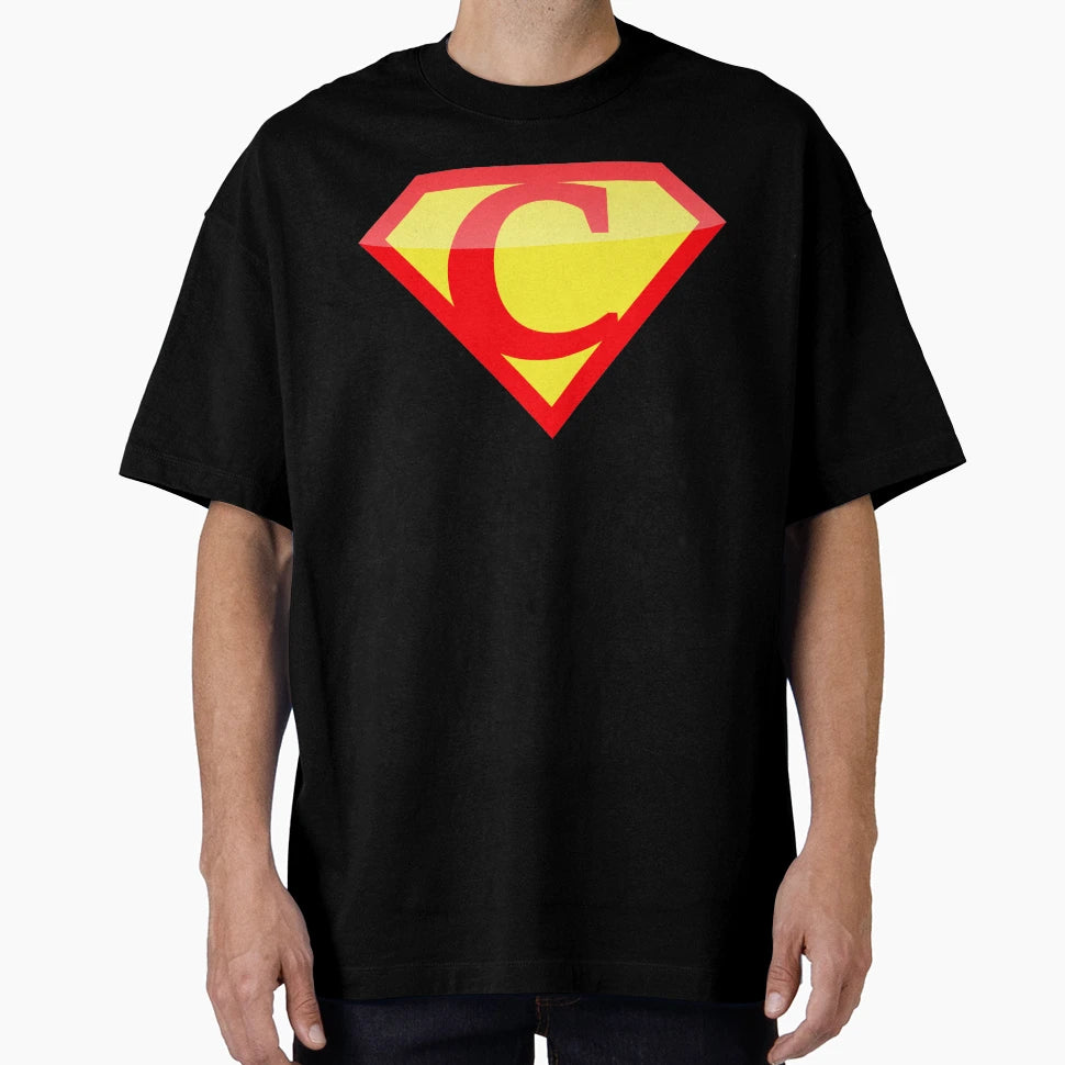 Superhero Symbol Letter C Logo T-Shirt - Fun Novelty Design Unisex - T-Shirt, Sweatshirt, Hoodie