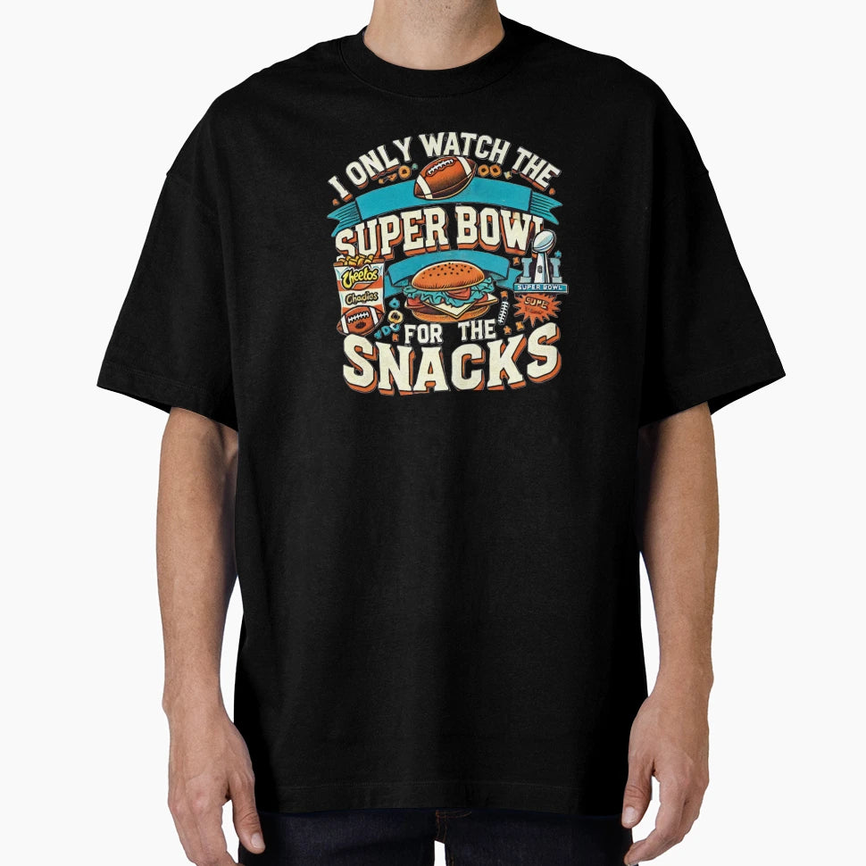 Super Bowl Snack Enthusiast T-Shirt - Minimalist Print Unisex - T-Shirt, Sweatshirt, Hoodie