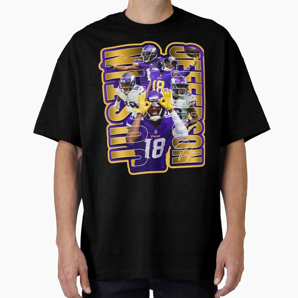 JJ Football Star Artwork T-Shirt - Trendy Graphic for Adults - T-Shirt, Sweatshirt, Hoodie