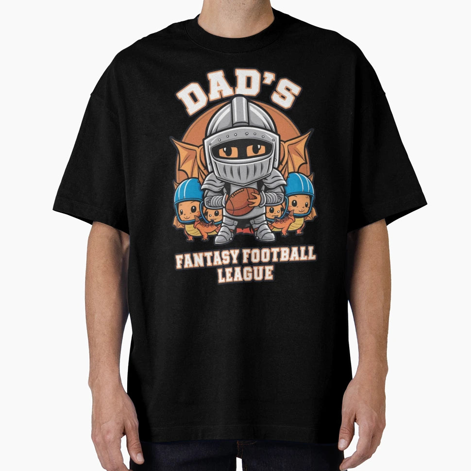 Dads Fantasy Football League Kawaii T-Shirt - Minimalist Print for Adults - T-Shirt, Sweatshirt, Hoodie