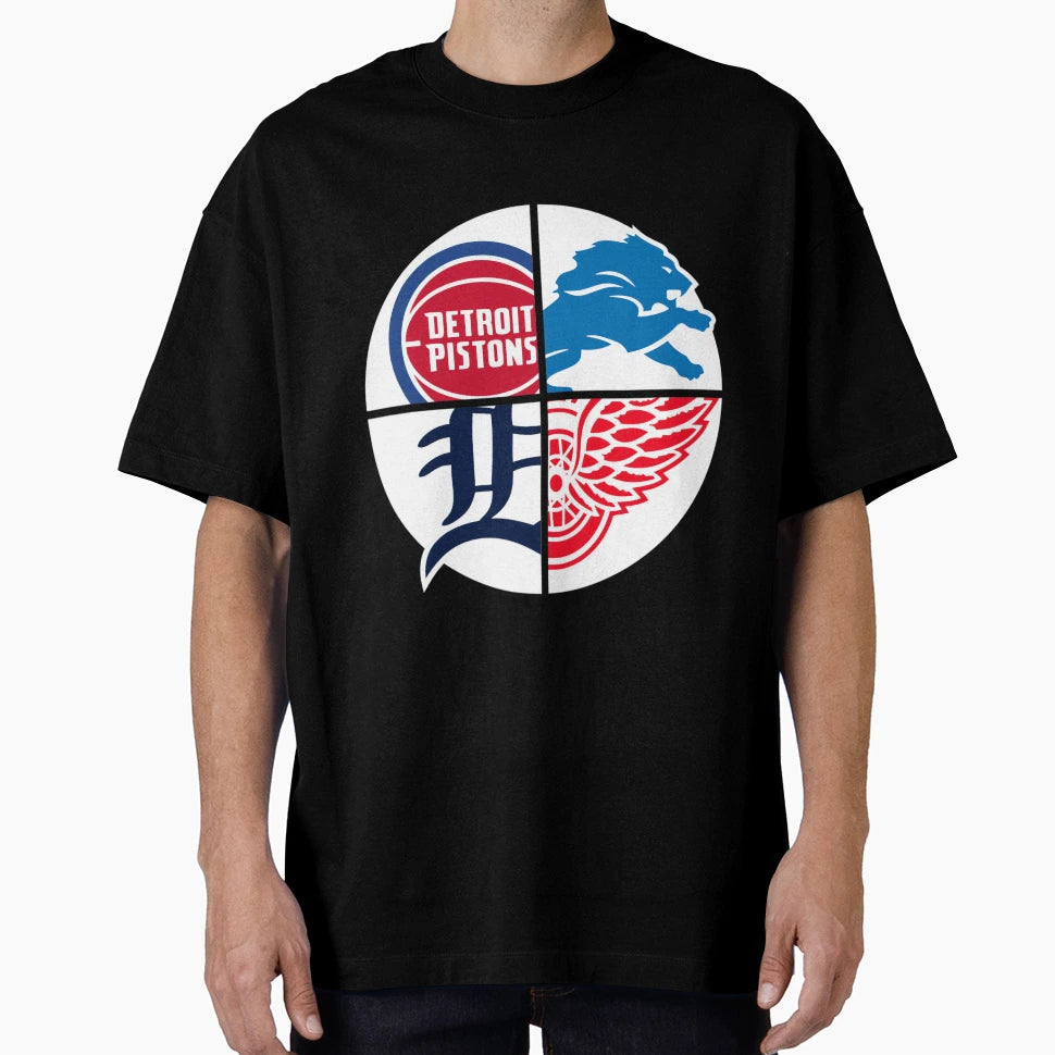 Detroit Sports T-Shirt - Minimalist Print for Adults - T-Shirt, Sweatshirt, Hoodie