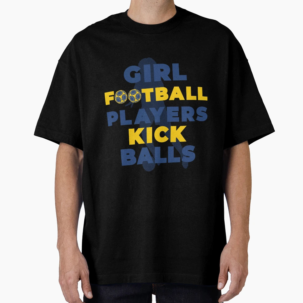 Football Players Kick Balls T-Shirt - Novelty Apparel Unisex - T-Shirt, Sweatshirt, Hoodie