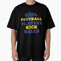Football Players Kick Balls T-Shirt - Novelty Apparel Unisex - T-Shirt, Sweatshirt, Hoodie
