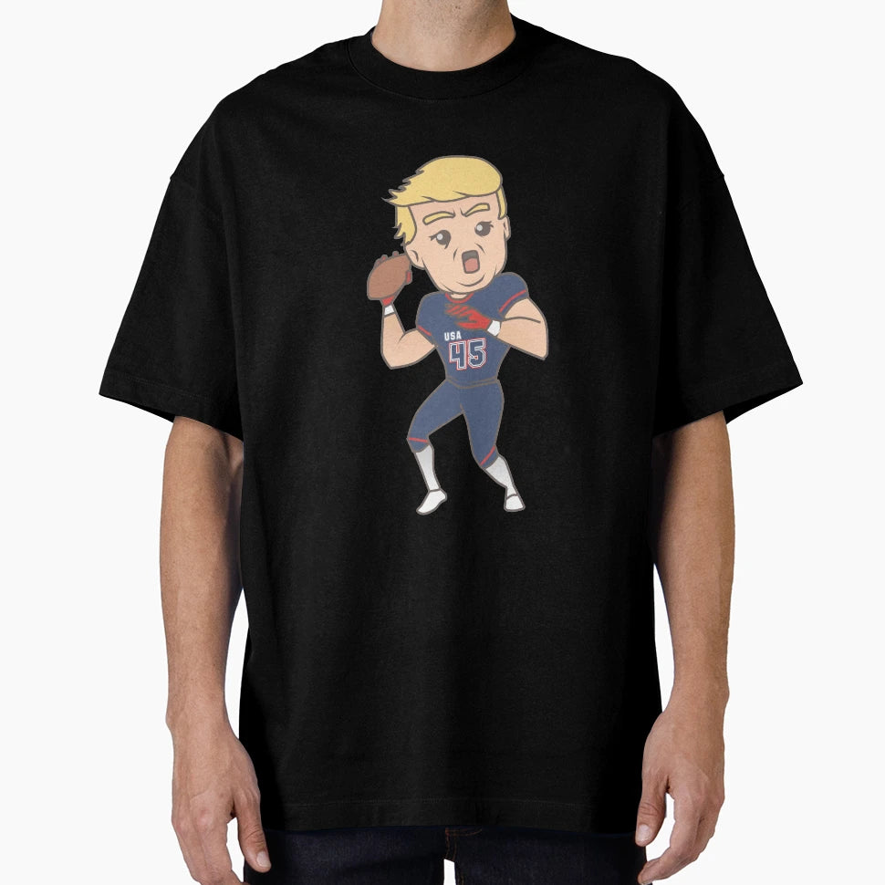 Trump Football T-Shirt - Minimalist Print Men Women - T-Shirt, Sweatshirt, Hoodie