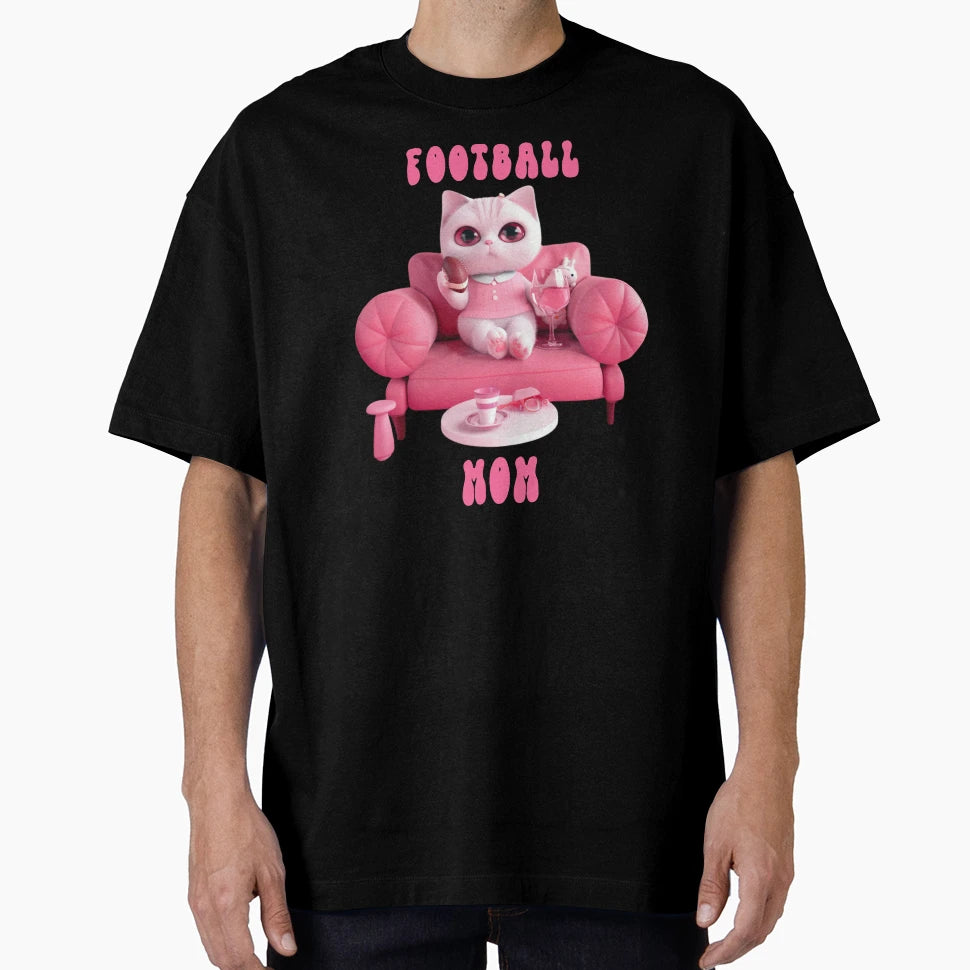 Football Mom Funny T-Shirt - Aesthetic Graphic for Adults - T-Shirt, Sweatshirt, Hoodie