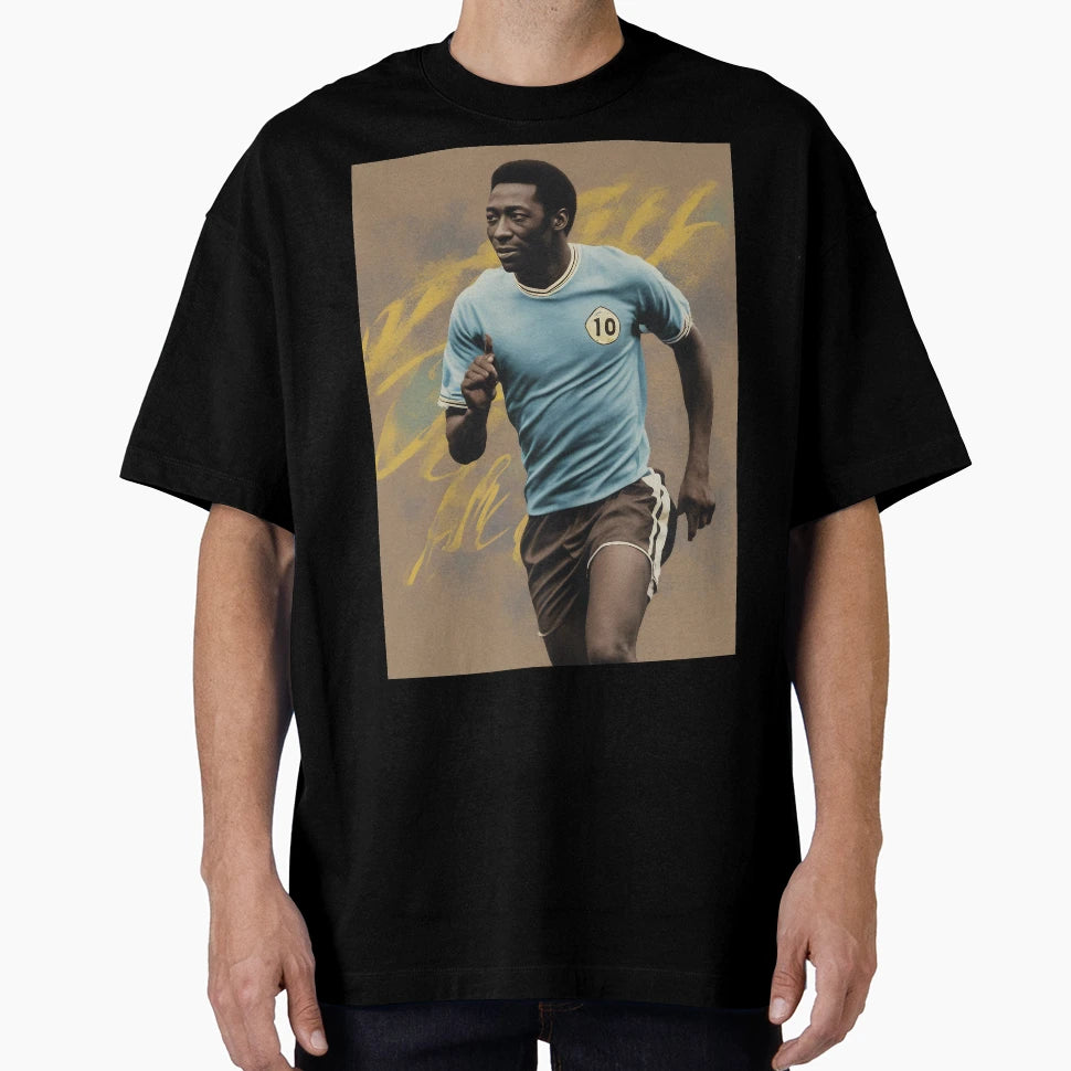 Soccer Pele Tribute T-Shirt - Graphic Print Unisex - T-Shirt, Sweatshirt, Hoodie