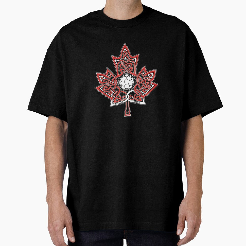 Interwoven Maple Leaf Canada Soccer 2026 - Adult & Kids T-Shirts, Sweatshirts & Hoodies apparel design preview 1