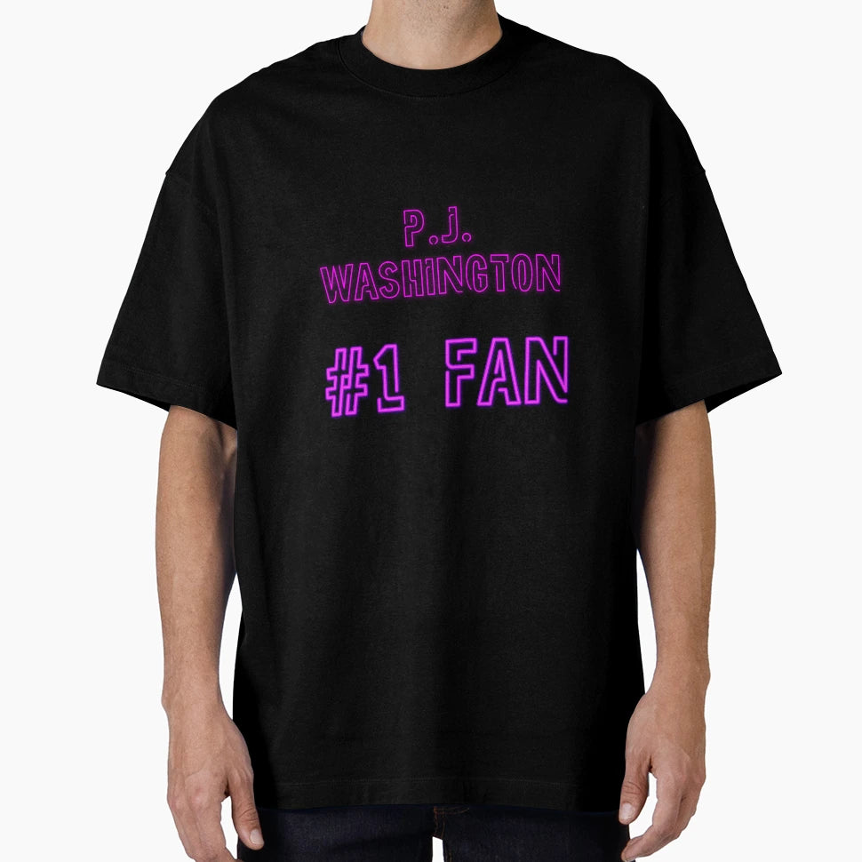 P J Washington 1 Fan T-Shirt - Fun Novelty Design for Adults - T-Shirt, Sweatshirt, Hoodie