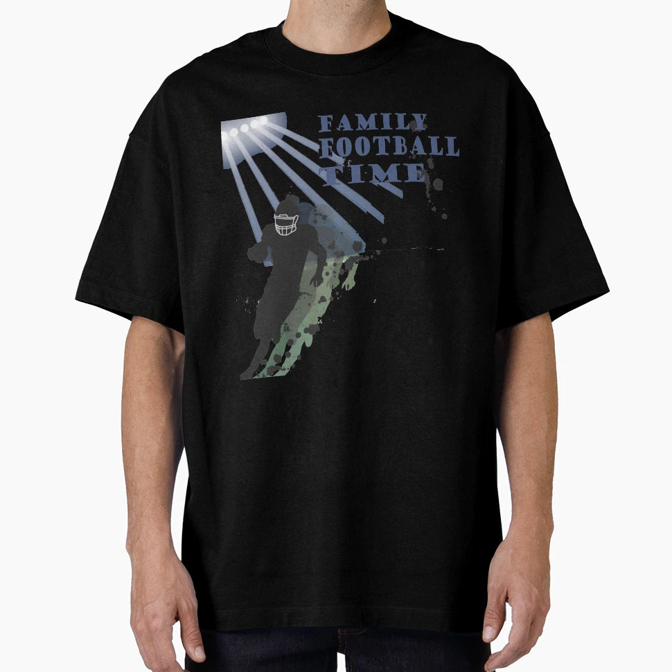 Family Football Time Football American T-Shirt - Trendy Graphic Men Women - T-Shirt, Sweatshirt, Hoodie